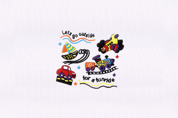 Children Funride Embroidery Design