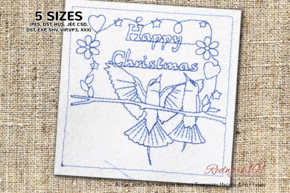 Happy Christmas Bird Design
