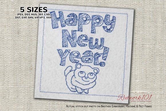 New Year Celebration with Cute Puppy