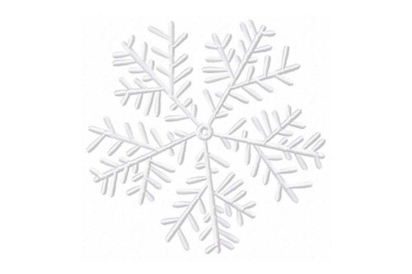 Snowflake New Year Embroidery